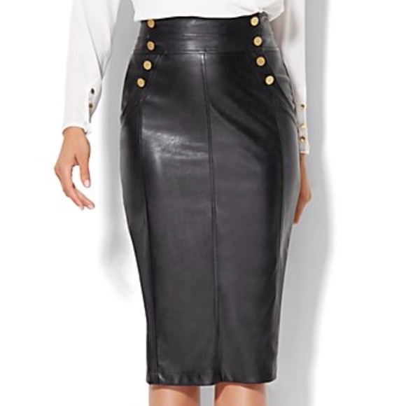 New York & Company Dresses & Skirts - New York & Co Faux Leather Pencil Skirt.